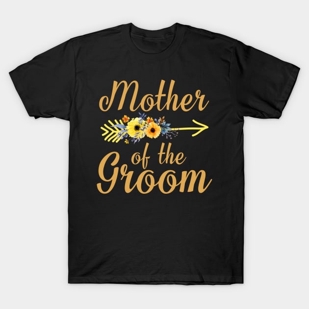 Mother of the Groom T Shirt Wedding Party T-Shirt by Antoniusvermeu